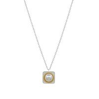 Pearl Square Pendant Necklace - Bray and Em Boutique