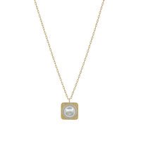 Pearl Square Pendant Necklace - Bray and Em Boutique