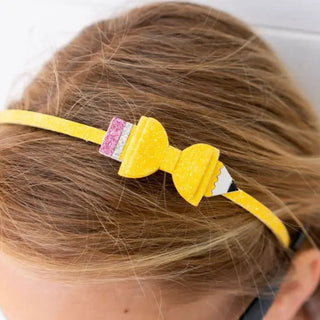 Pencil Bow Hard Headband - Bray and Em Boutique