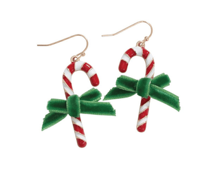 Peppermint Pop Candy Cane Earring - Bray and Em Boutique