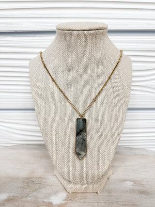 Perfect You Chain and Link Stone Pendant Necklace - Bray and Em Boutique