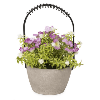 Pink And White Flower Arrangement In Basket - Bray and Em Boutique