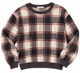 Plaid About You Pullover - Bray and Em Boutique