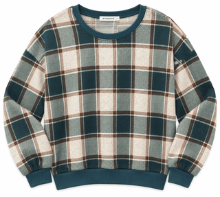 Plaid About You Pullover - Bray and Em Boutique