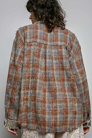 Plaid & Pretty Contrast Shirt - Bray and Em Boutique