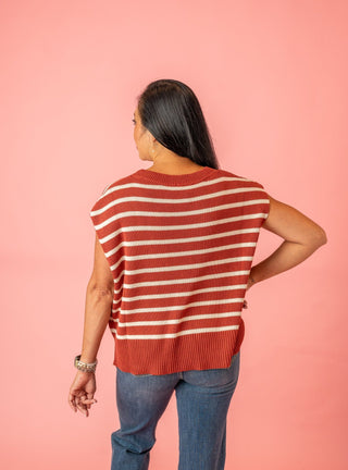 Playful Side Stripe Sweater - Bray and Em Boutique