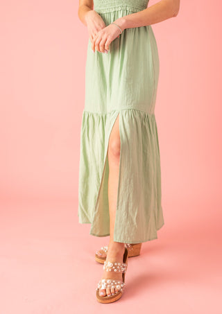 Pleasant Valley Smocked Tiered Midi Dress - Bray and Em Boutique