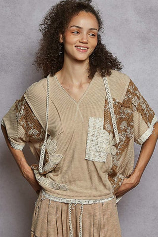 POL Artisan Bloom Hoodie Top - Bray and Em Boutique