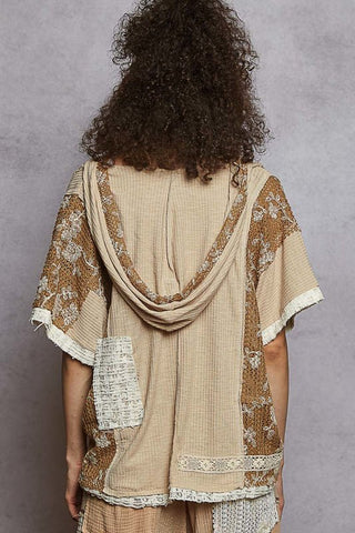 POL Artisan Bloom Hoodie Top - Bray and Em Boutique