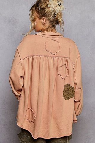 POL: Flower Child French Terry Top - Bray and Em Boutique