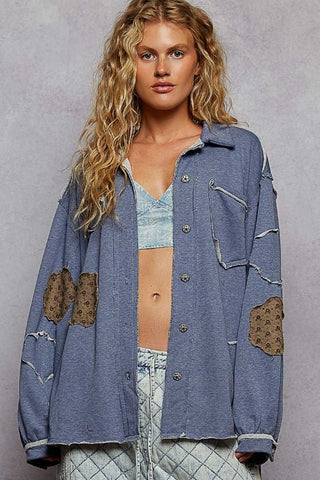 POL: Flower Child French Terry Top - Bray and Em Boutique