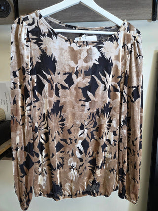 Portia Burnout Velour Top - Bray and Em Boutique