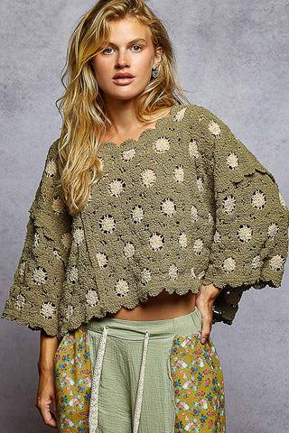 Prairie Sun Crochet Sweater - Bray and Em Boutique