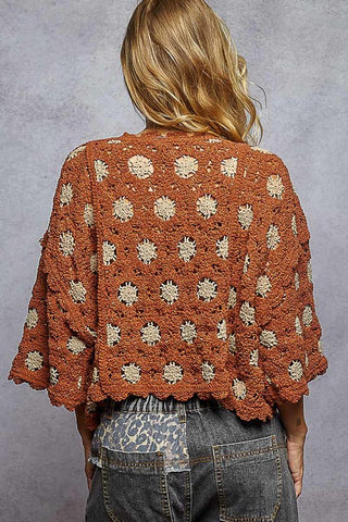 Prairie Sun Crochet Sweater - Bray and Em Boutique