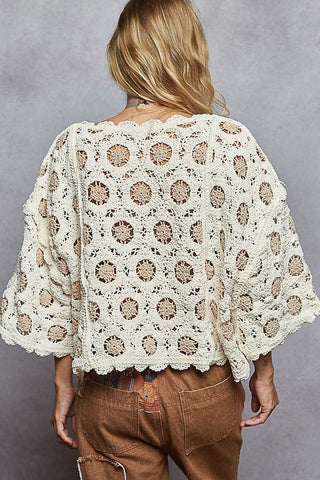 Prairie Sun Crochet Sweater - Bray and Em Boutique