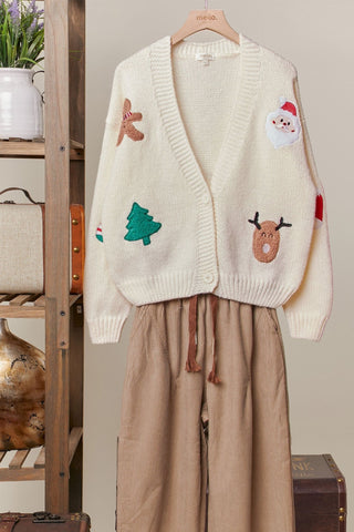 Prancing Pines Holiday Cardigan - Bray and Em Boutique