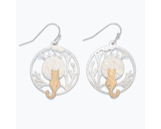 Precious two - tone cut out earrings - Bray and Em Boutique