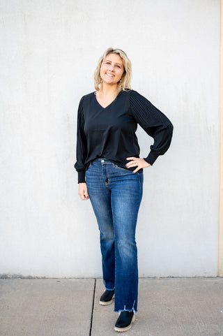 Pretty Pleated Blouse - Bray and Em Boutique