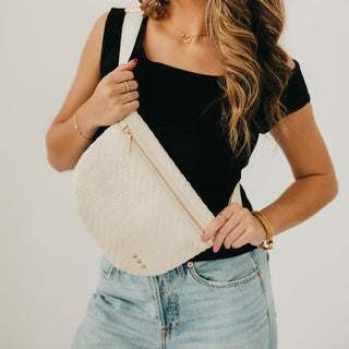 PRETTY SIMPLE - ARRAY: Diagonal Woven Westlyn Bum Bag - Bray and Em Boutique