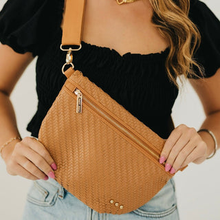 PRETTY SIMPLE - ARRAY: Diagonal Woven Westlyn Bum Bag - Bray and Em Boutique