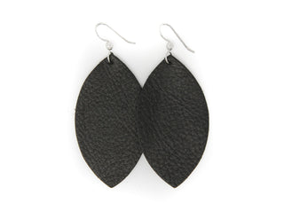 Print Leather Earrings - Large - Bray and Em Boutique