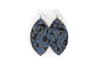 Print Leather Earrings - Large - Bray and Em Boutique