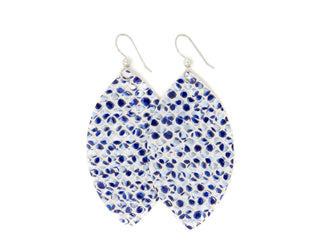 Print Leather Earrings - Large - Bray and Em Boutique