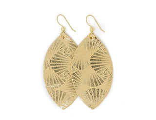 Print Leather Earrings - Large - Bray and Em Boutique