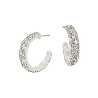 Pure Perfection Pave Hoop Earrings - Bray and Em Boutique