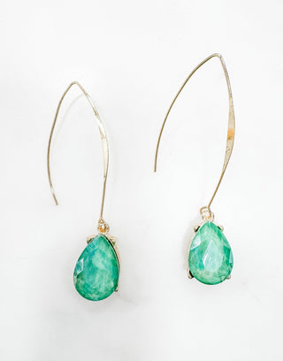 Pure Treasures Stone Fishhook Earrings - Bray and Em Boutique
