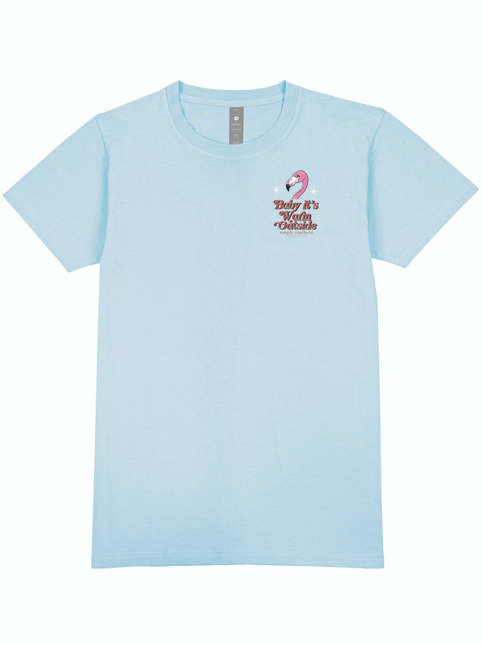 Simply Southern Baby It's Warm Flamingo Shirt