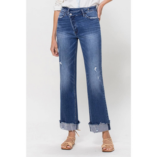 Vervet HR Criss Cross 90'S Dad Jeans