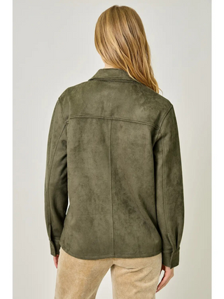 Touch Of Refinement Suede Shacket