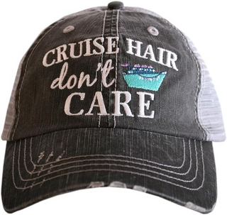 "Cruise Hair Don't Care" Trucker Hat