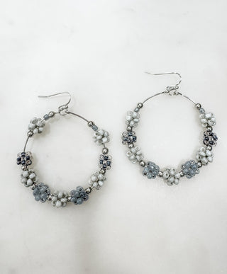 Radiant Halo Bead Hoop Earring - Bray and Em Boutique