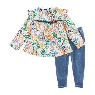 Rainbow Leopard Tunic Set - Bray and Em Boutique