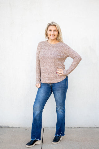 Reach Out Heathered Sweater - Bray and Em Boutique