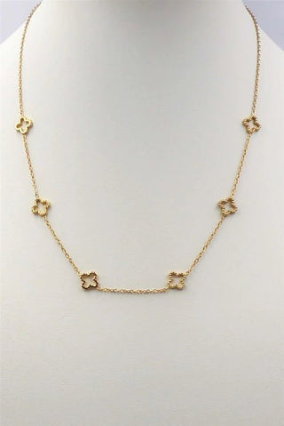 Ready to Roll Open Clover Necklace - Bray and Em Boutique
