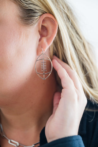 Ready To Rumble Football Earrings - Bray and Em Boutique
