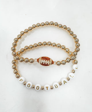 Rebel Rookie Football Bracelet Set - Bray and Em Boutique