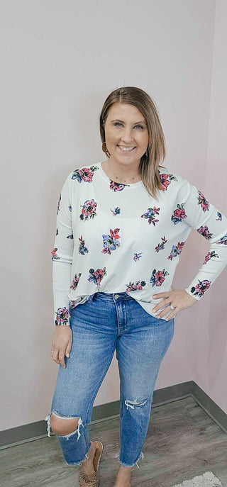 Recipe Of Life Floral Sweater - Bray and Em Boutique