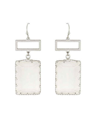 Rectangular Glass Earring - Bray and Em Boutique