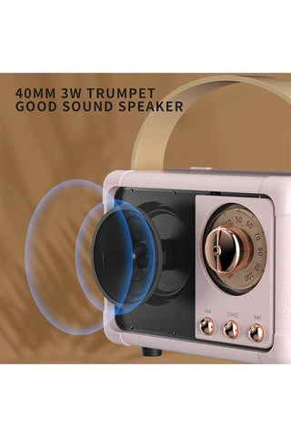 Retro Mini Wireless Bluetooth Speaker - Bray and Em Boutique