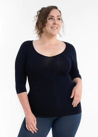 Reversible 3/4 Sleeve Top - Bray and Em Boutique