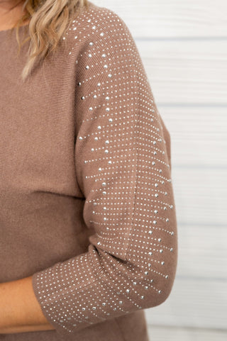 Rhinestone Love Sweater - Bray and Em Boutique