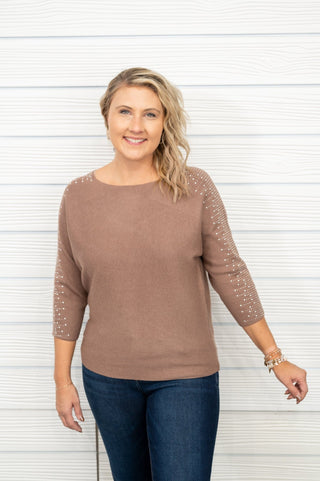 Rhinestone Love Sweater - Bray and Em Boutique