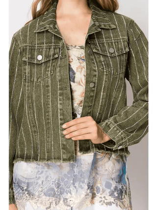 Rhinestone Rodeo Denim Jacket - Bray and Em Boutique