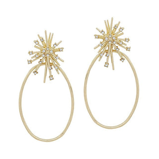 Rhinestone Starburst Earring - Bray and Em Boutique