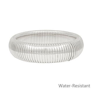 Ribbed Metal Stretch Bracelet - Bray and Em Boutique