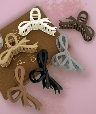 Ribbon Bow Claw Clip - Bray and Em Boutique